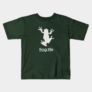 Frog.Life (Light Grey) Kids T-Shirt